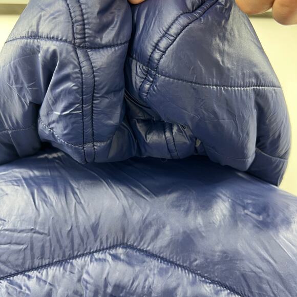 Michael Kors 10/12 MEDIUM Girls Purplish Blue Puff Parka Stadium Jacket - Picture 8 of 13